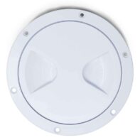 Tapa estanco plástica blanca redonda – Diámetro 203mm (8″)