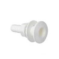 Toma pasacasco plástico blanco para manguera de 12mm (1/2″)