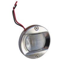 Luz de popa Para embutir – Frente de acero inoxidable