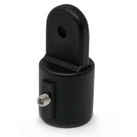 Herraje de capota / toldilla terminal hembra para caño de 3/4″ de Plástico negro