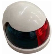 Luz de Proa Bicolor Chica en Plástico Blanco