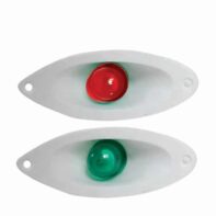 Luz de Proa para embutir Ojo de Gato en Plástico Blanco