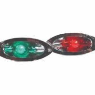 Luz de Proa para embutir Ojo de Gato en Plástico Cromado