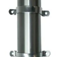 Posacaña para exterior en bronce cromado